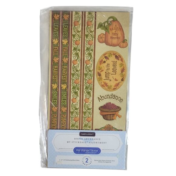 Close to My Heart Reflections Stickease X7073C Abundance Harvest Pumpkins Fall - Picture 1 of 6